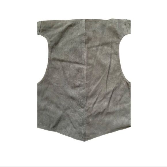 Papucei Women’s Leather Vest Black Asymmetrical OS - Picture 5 of 13